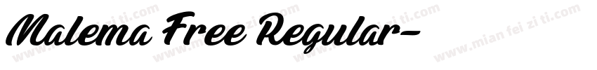 Malema Free Regular字体转换
